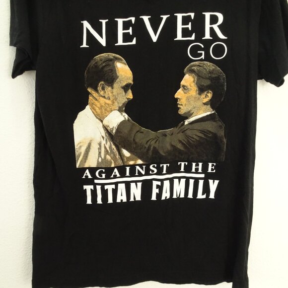 Simplex Apparel Godfather Never Go Against The Titan Family T-Shirt Men's Medium - Picture 3 of 7